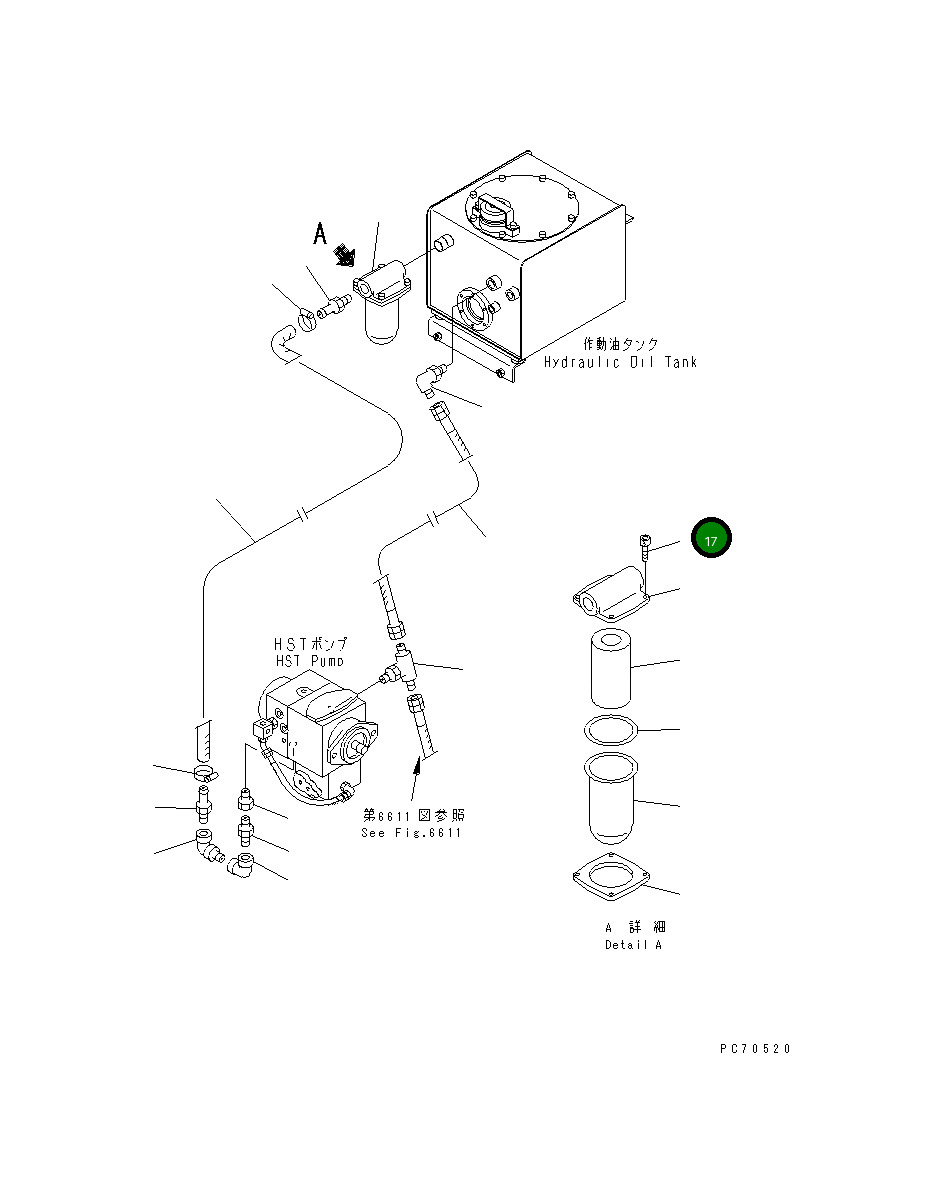 Болт 257-80-17360 Komatsu