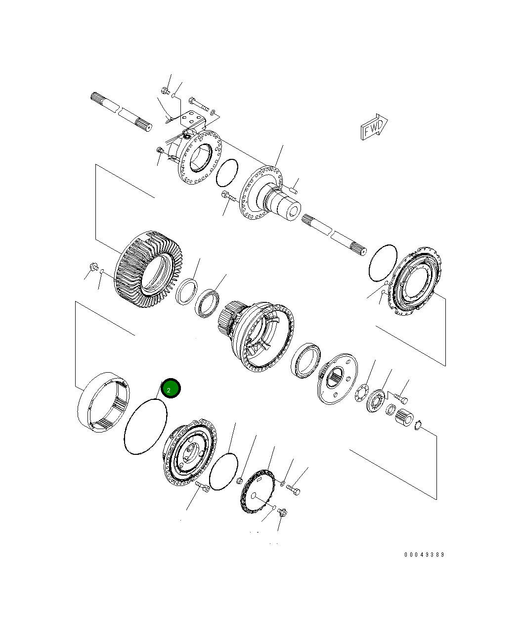 Кольцо уплотнительное (O-Ring) 426-33-31360 Komatsu
