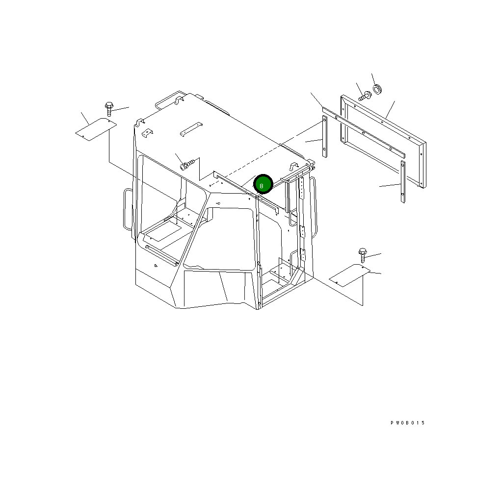 Крышка 419-944-2360  Komatsu