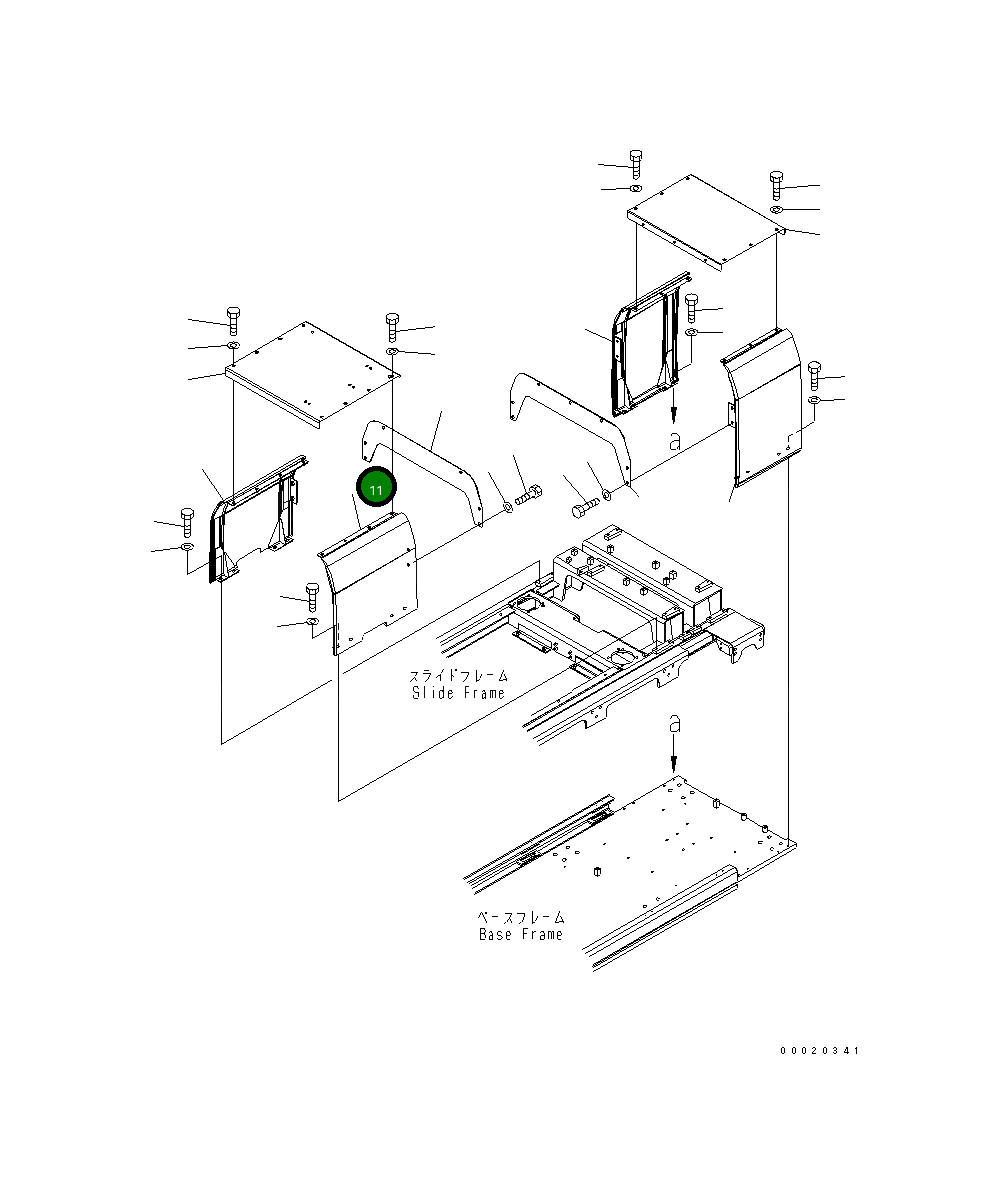 Крышка 20Y-54-31690 Komatsu