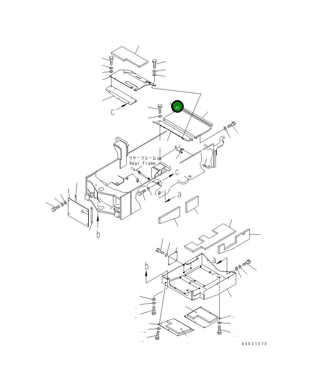 Крышка 415-54-22581  Komatsu