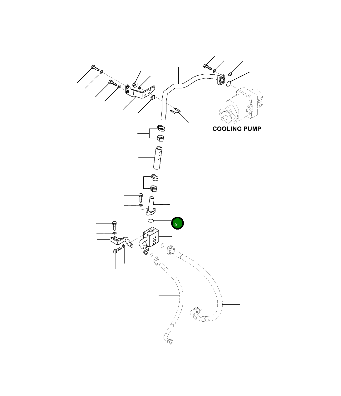 Кольцо уплотнительное (O-Ring) 0700-B3035 Komatsu