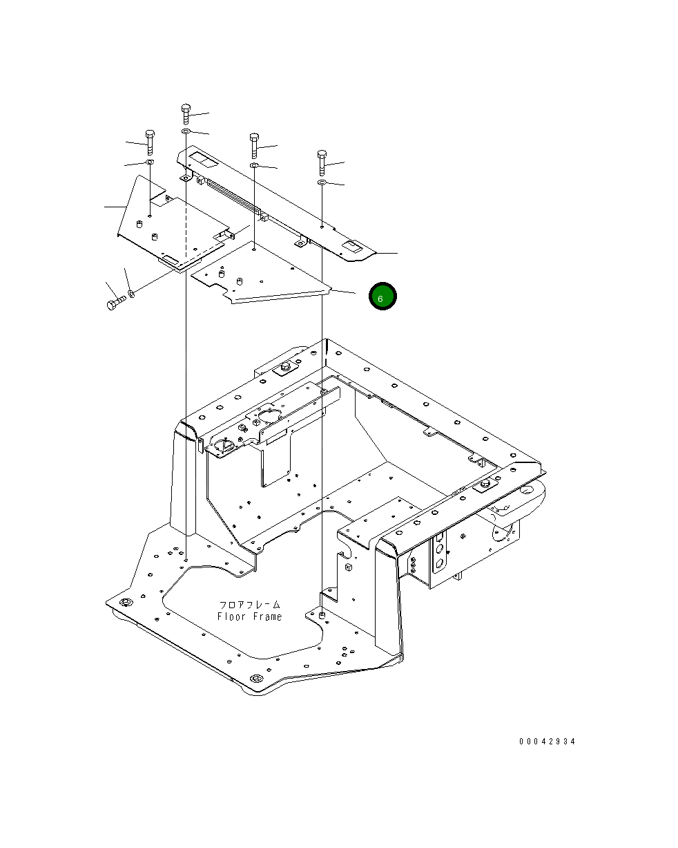 Крышка 17A-54-46842 Komatsu
