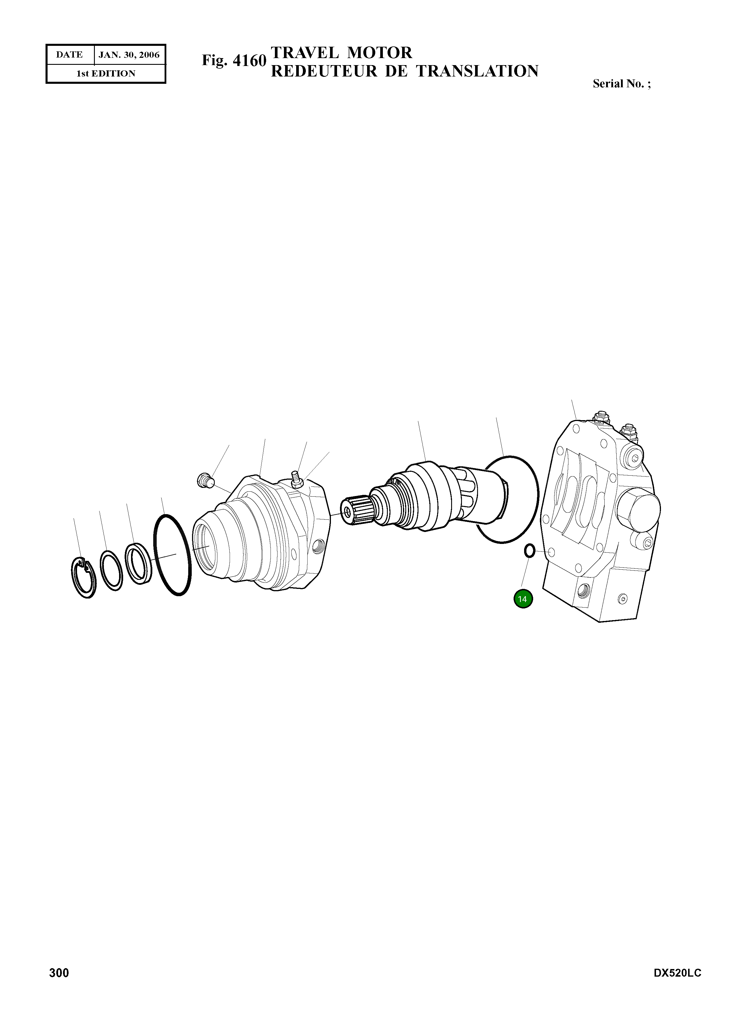 Кольцо уплотнительное (O-Ring) 2.180-01187 Komatsu
