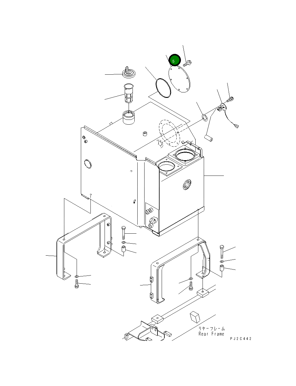 Крышка 428-04-11120  Komatsu