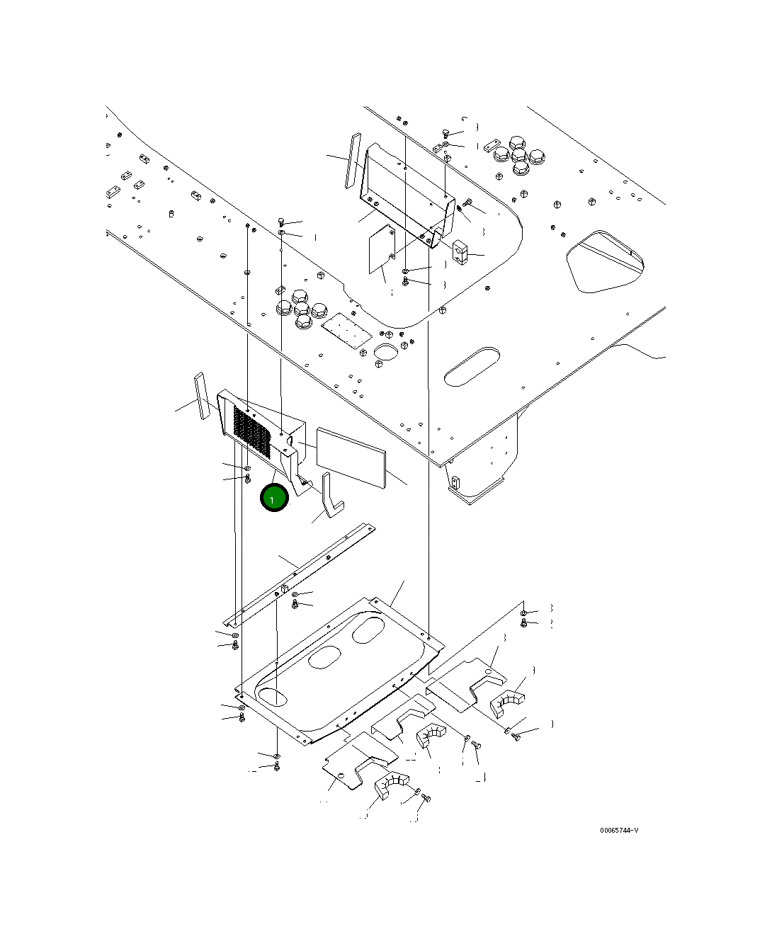 Крышка 21T-54-34831 Komatsu