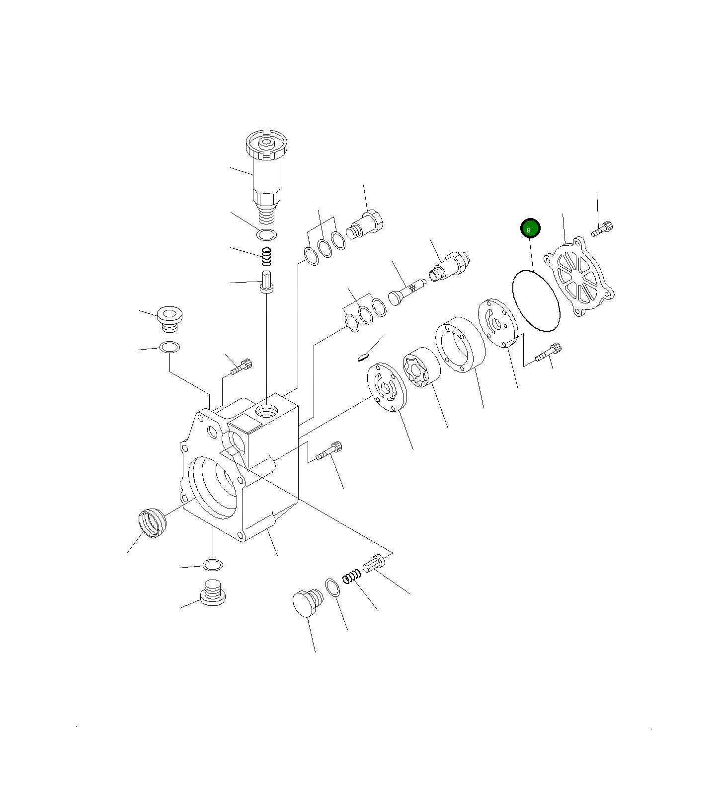 Кольцо уплотнительное (O-Ring) ND094082-0200 Komatsu