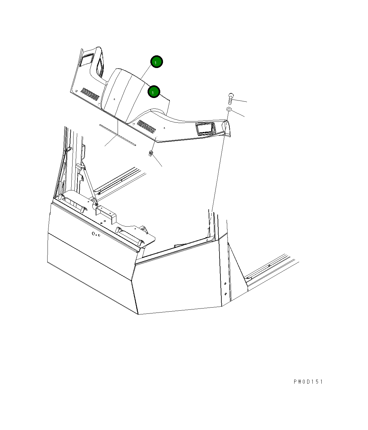 Крышка 421-926-3523 Komatsu