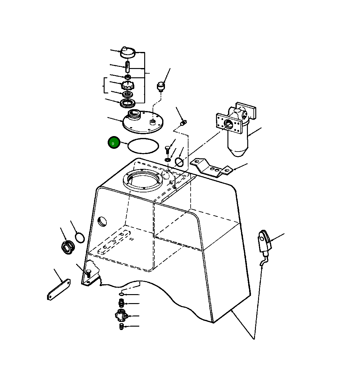 Кольцо уплотнительное (O-Ring) 22 401 R1 Komatsu