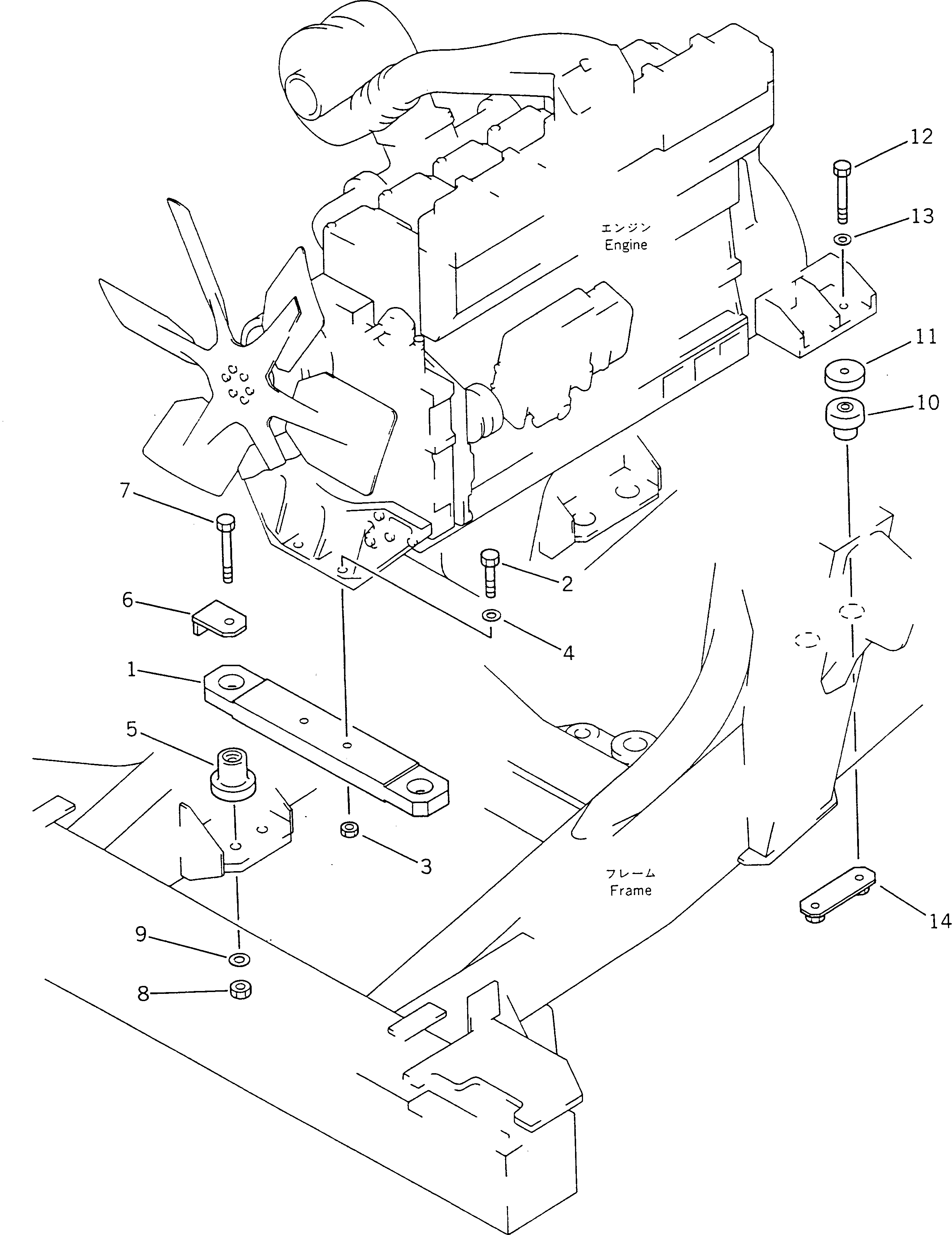 Болт 01011-51850 Komatsu