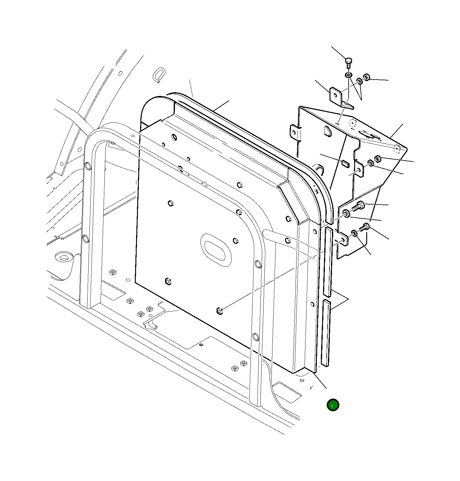 Крышка 42N-54-15460  Komatsu
