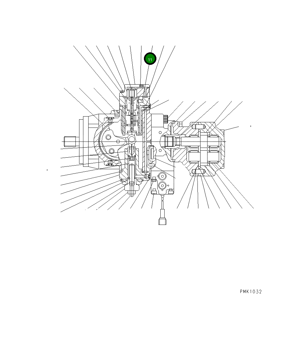 Болт TM8072-087  Komatsu