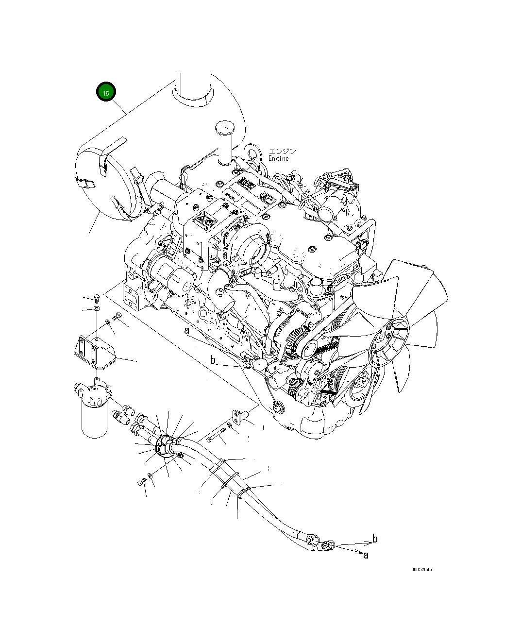 Крышка 22U-01-27430 Komatsu