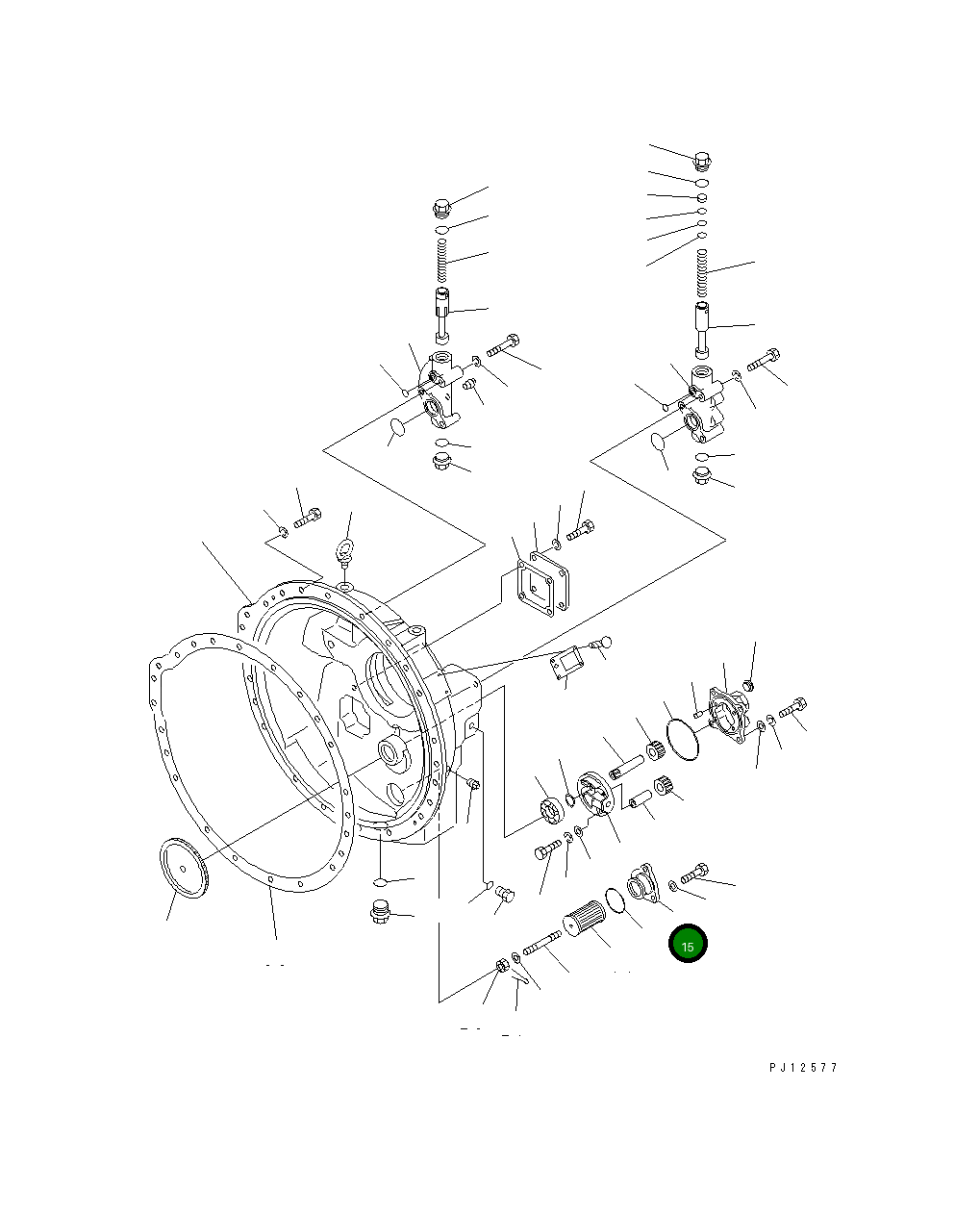 Крышка 134-13-13410 Komatsu
