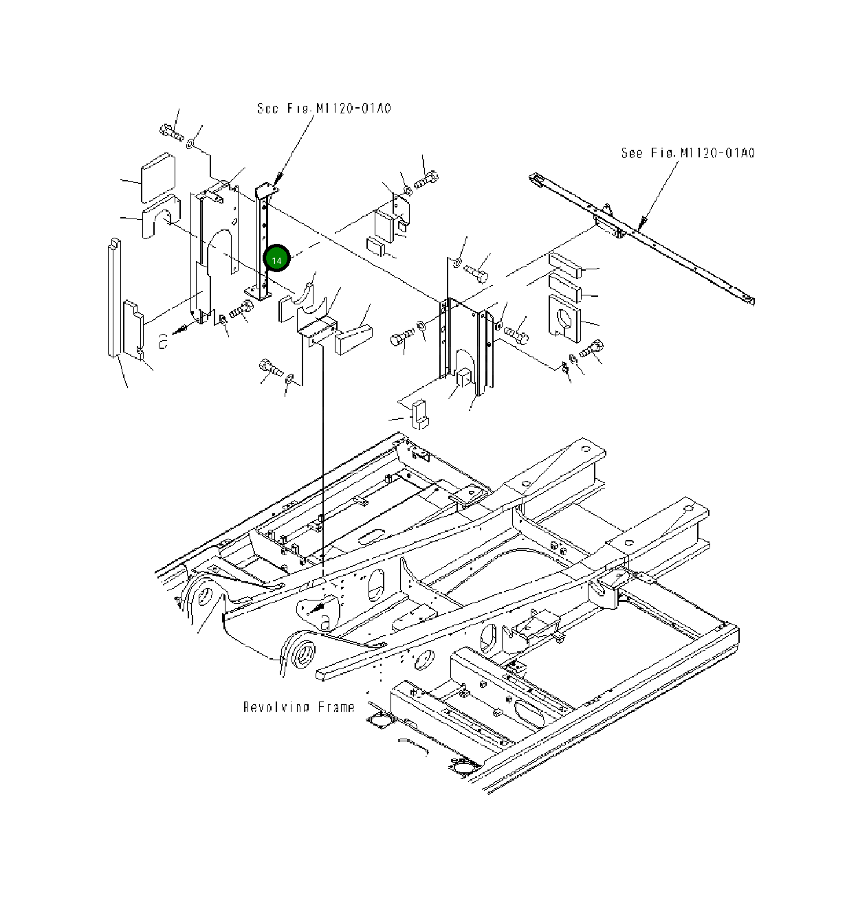 Крышка 208-54-71781 Komatsu