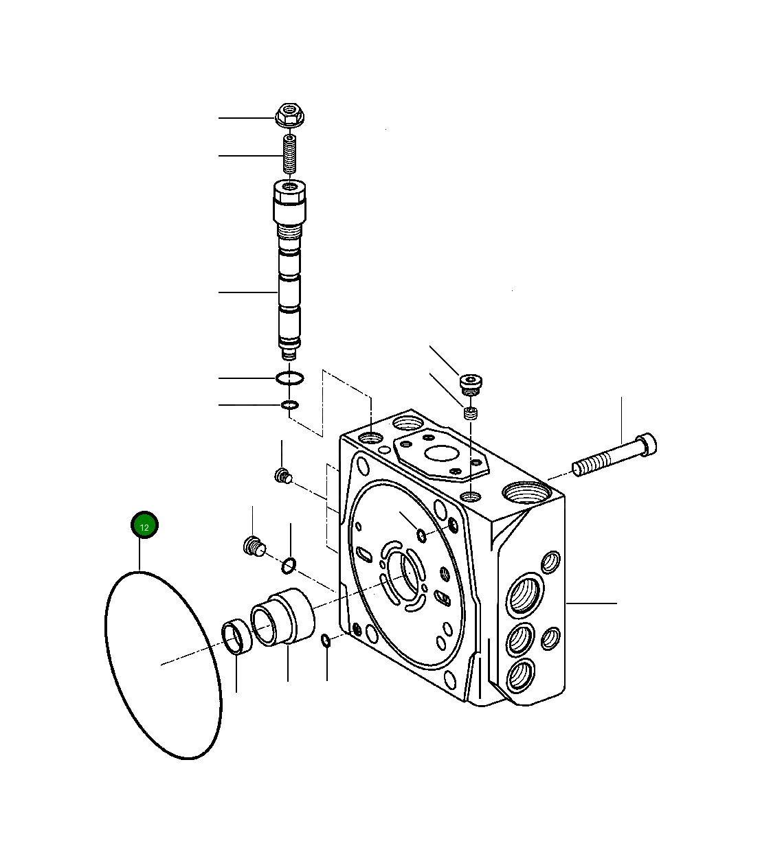 Кольцо уплотнительное (O-Ring) 1438 701 H1 Komatsu