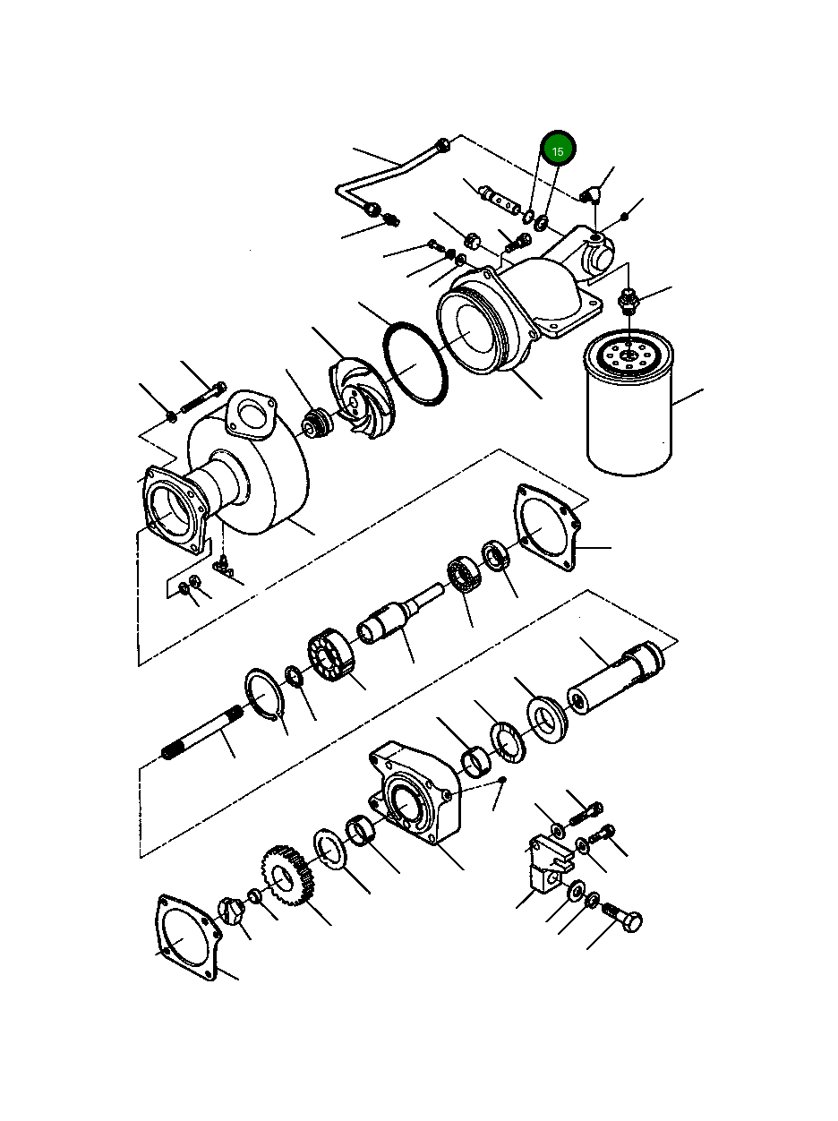 Кольцо уплотнительное (O-Ring) 1240 894 H1  Komatsu