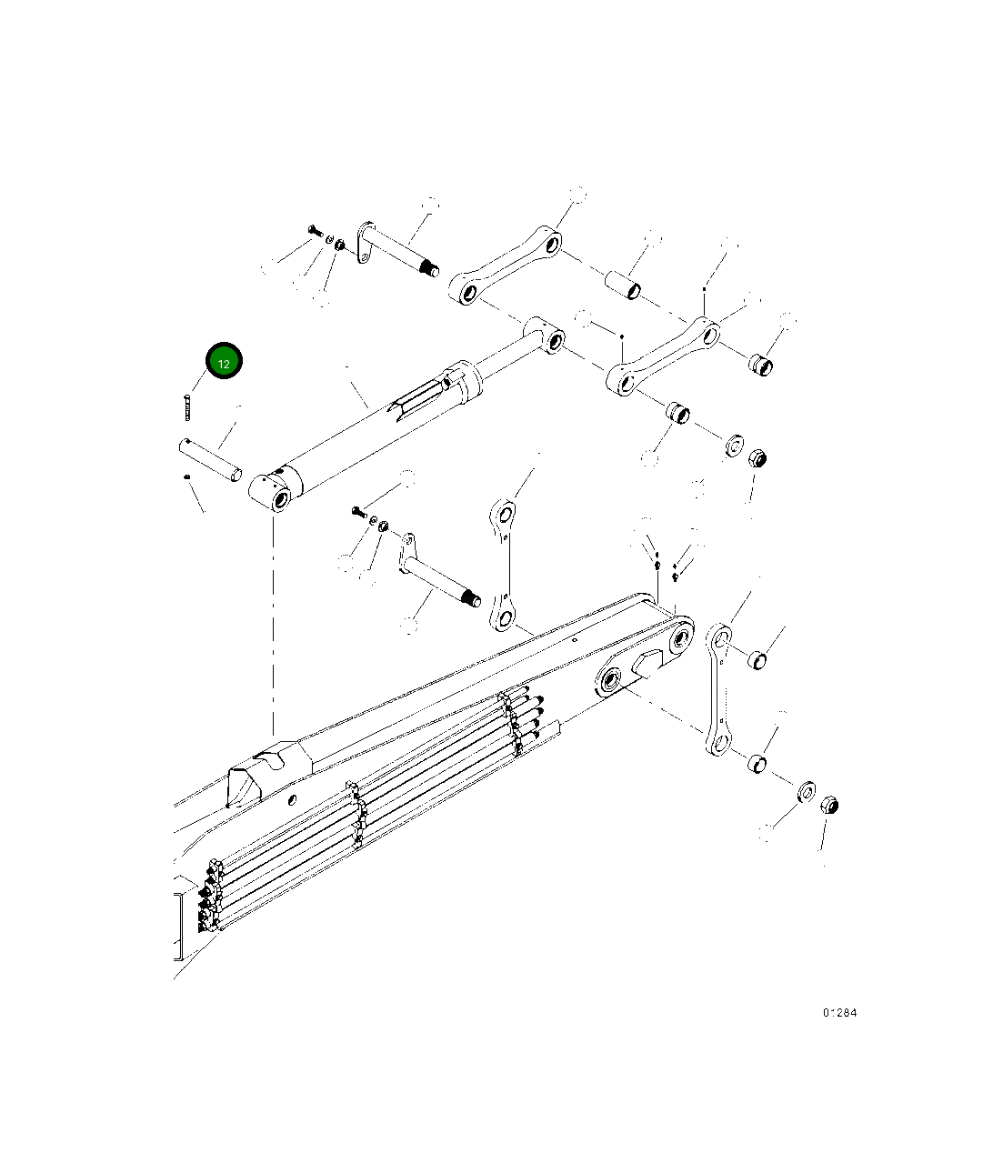 Болт 10719KF Komatsu
