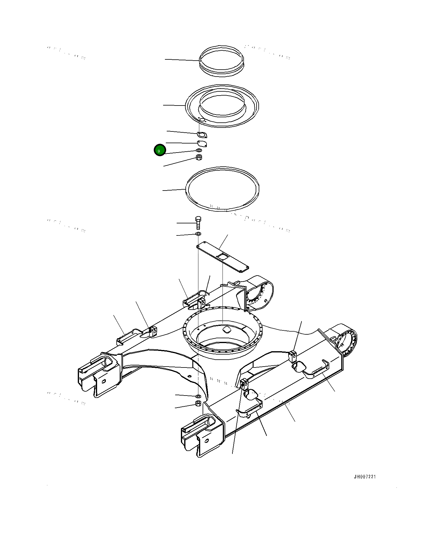 Крышка 2053071181 Komatsu