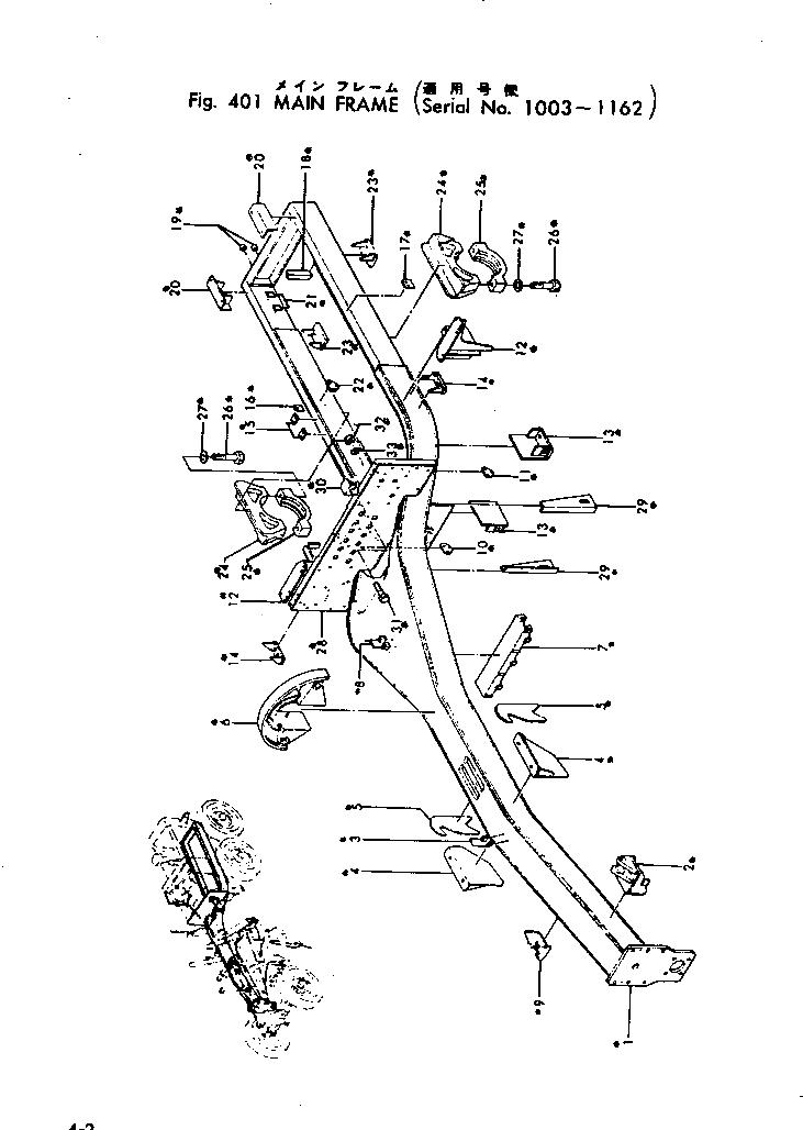 Болт 01001-32435  Komatsu