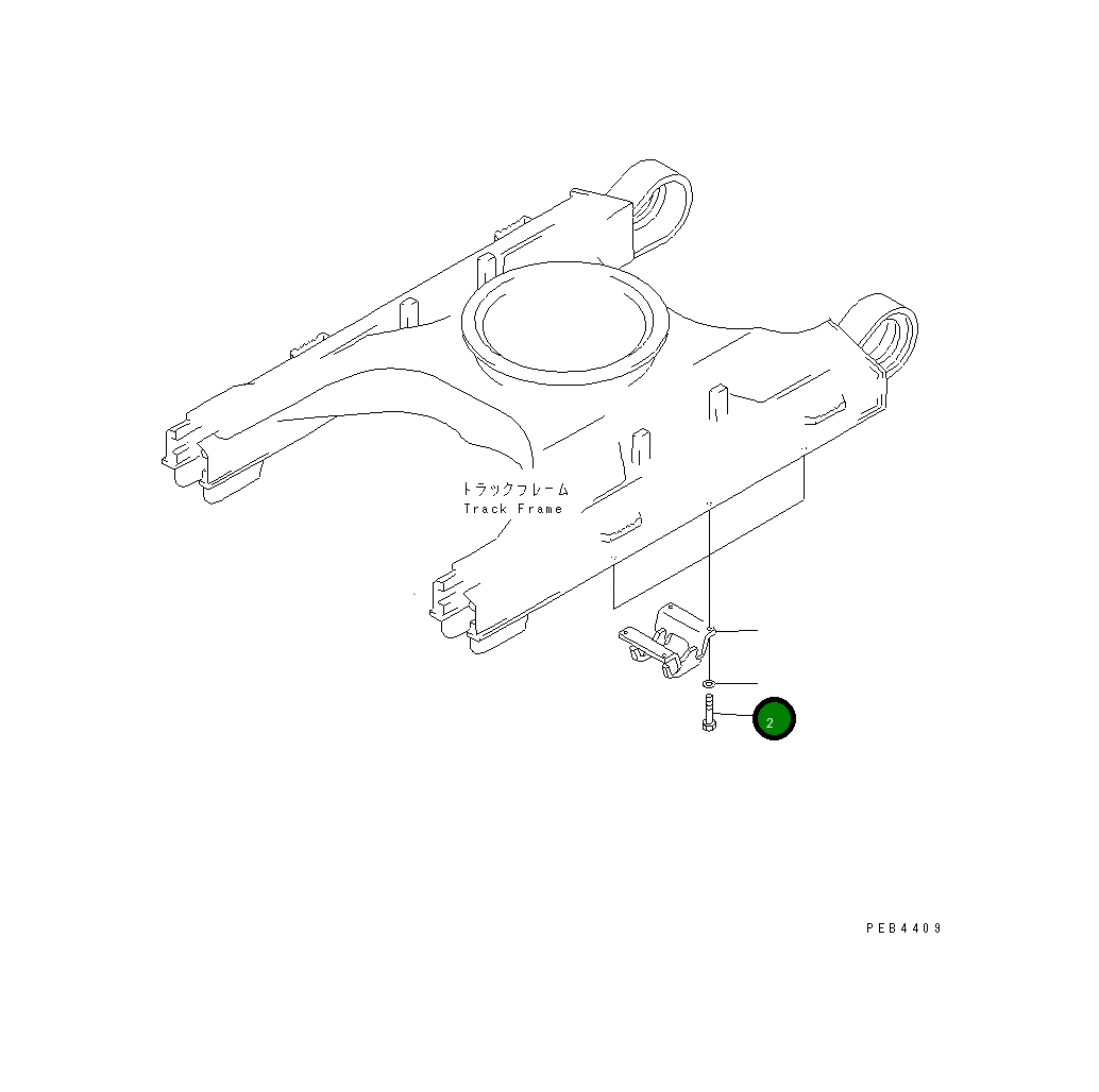 Болт 01010-B2465 Komatsu