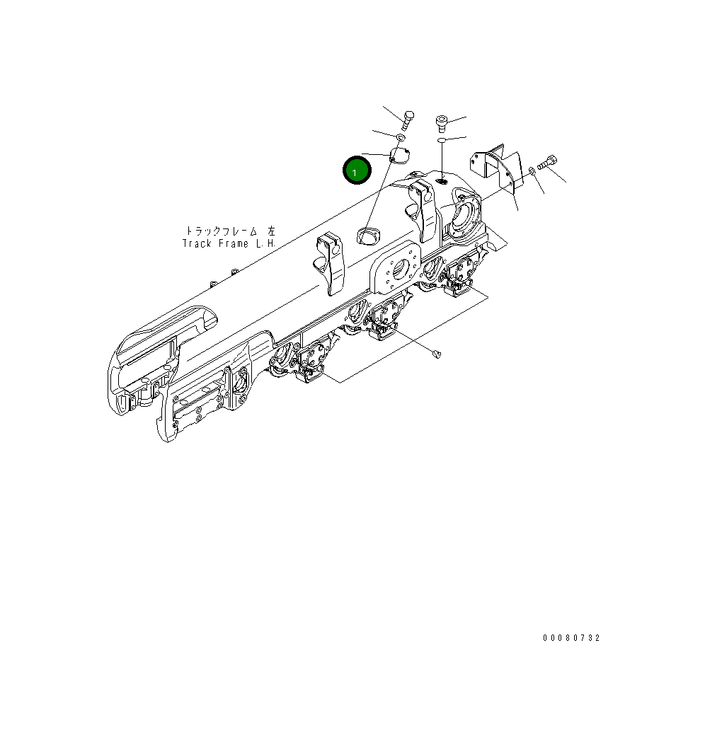 Крышка 17A-30-41380 Komatsu