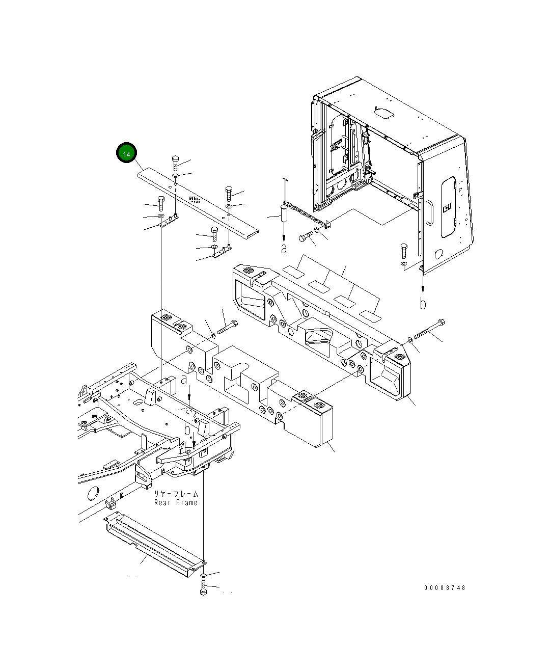 Крышка 427-46-25332  Komatsu
