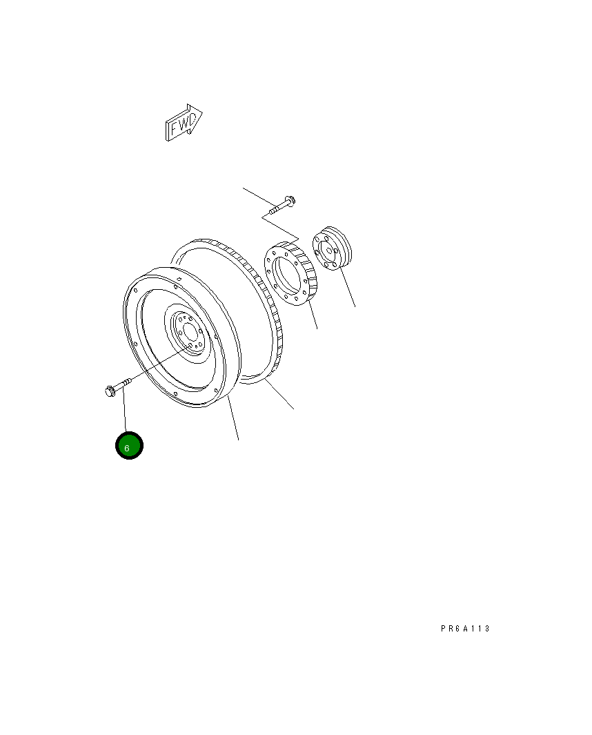 Болт 6212-32-1450 Komatsu