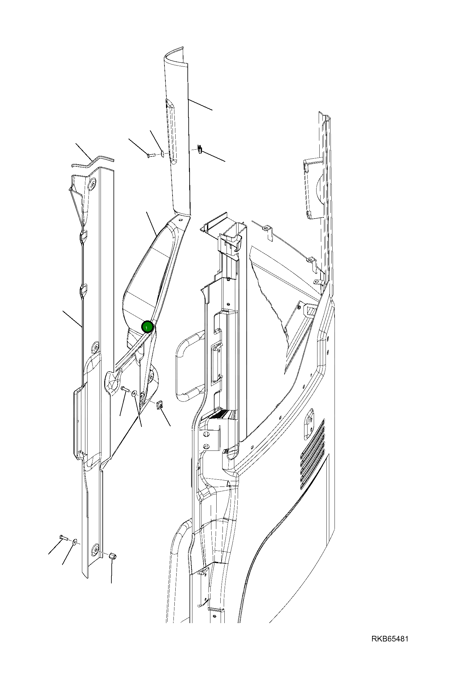 Крышка 21W-54-R1530 Komatsu