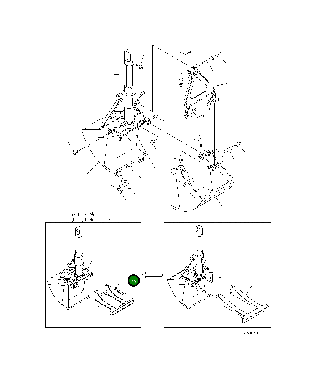 Болт ARK200CSB70-36 Komatsu
