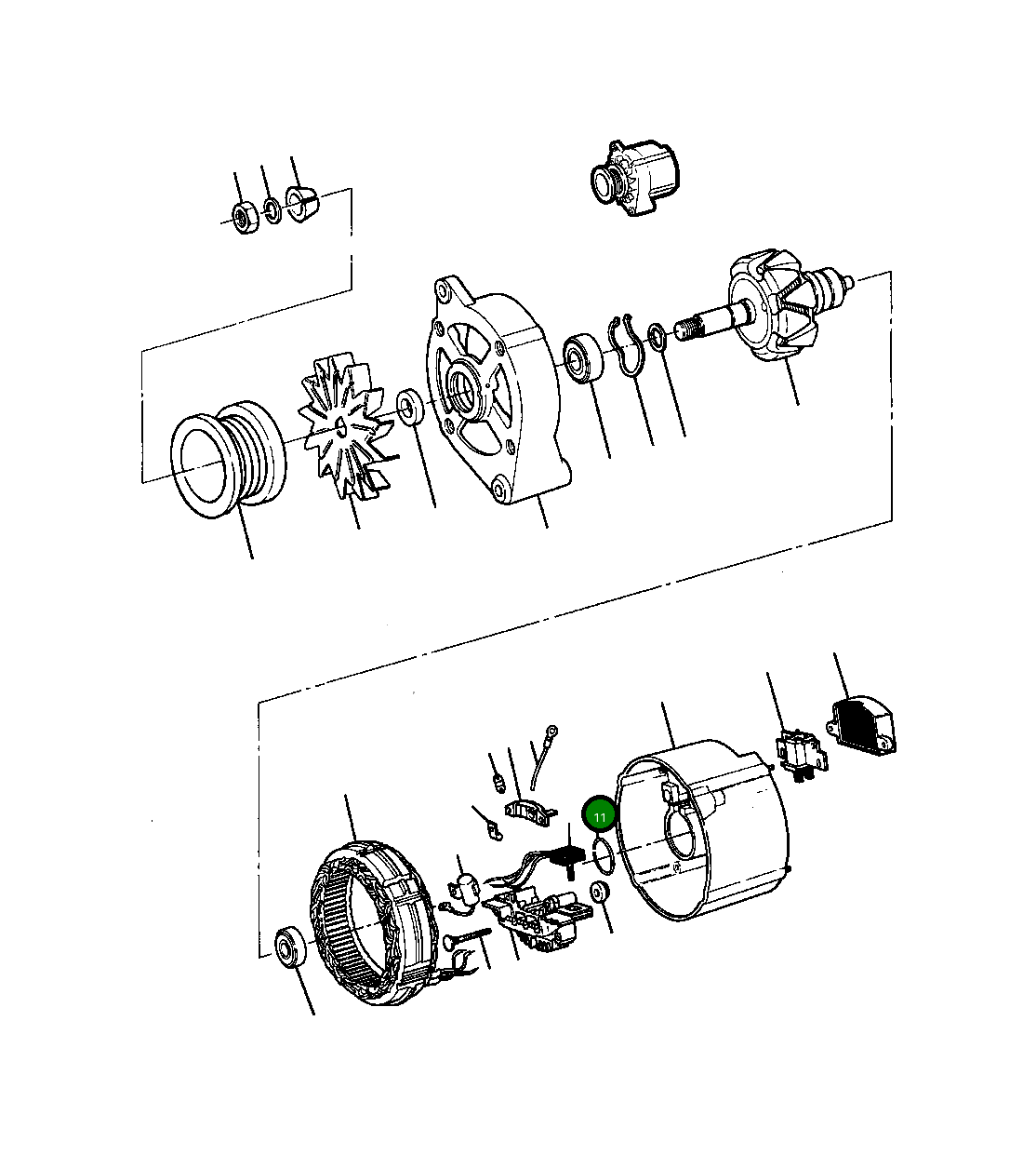 Кольцо уплотнительное (O-Ring) 1250 441 H1  Komatsu