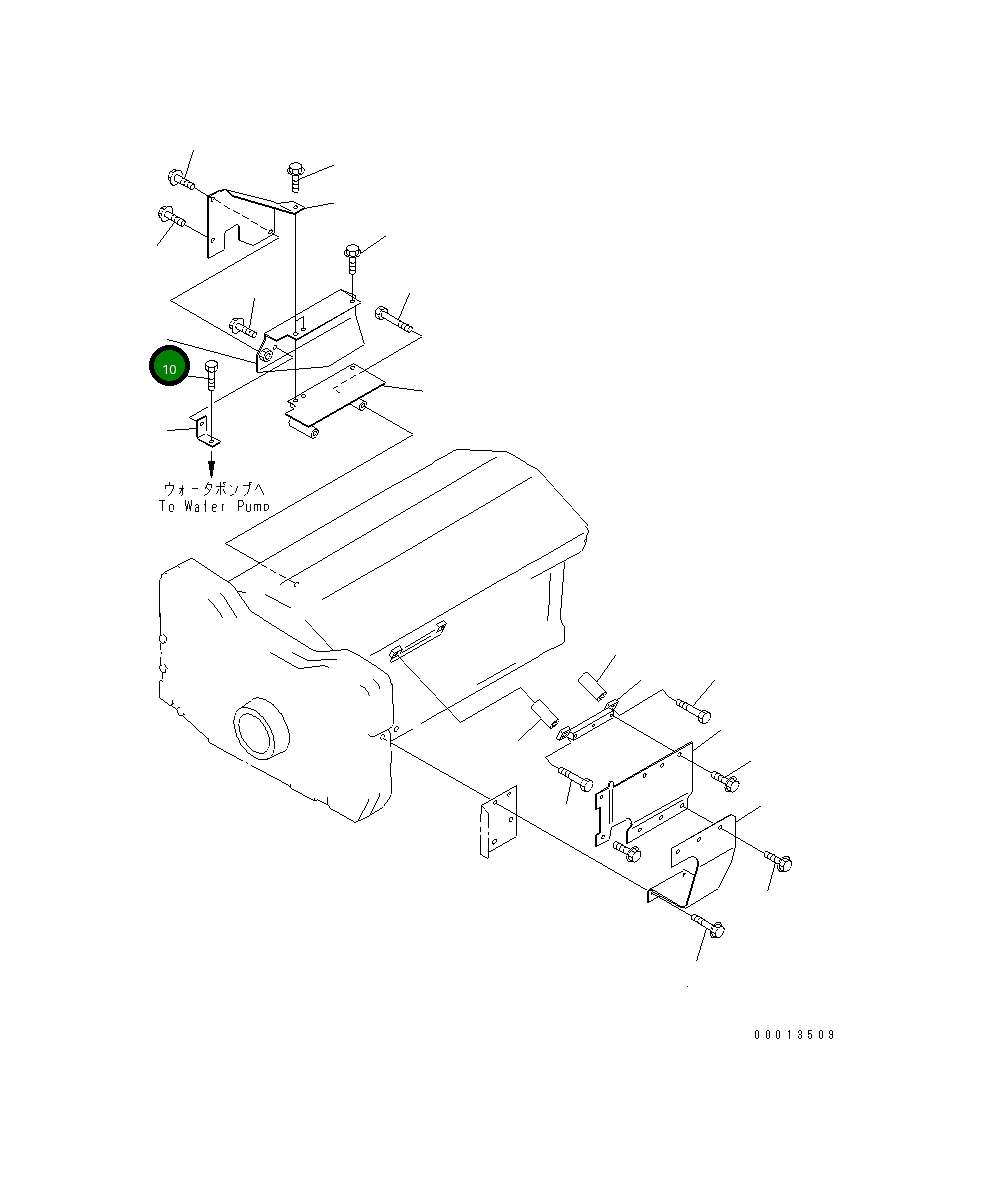 Крышка 6215-71-2760 Komatsu