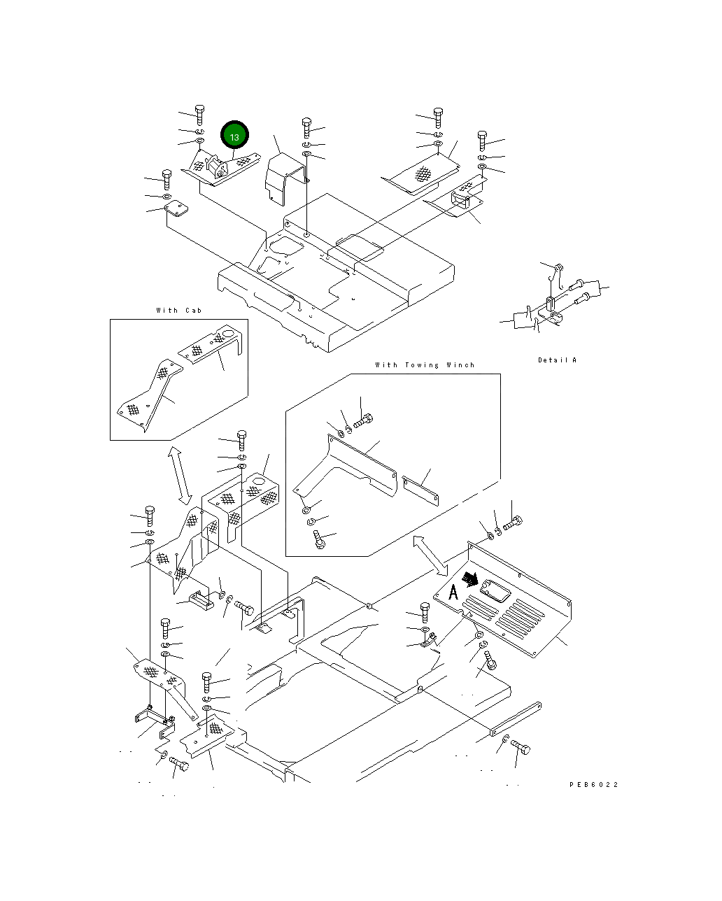 Крышка 176-54-45142 Komatsu