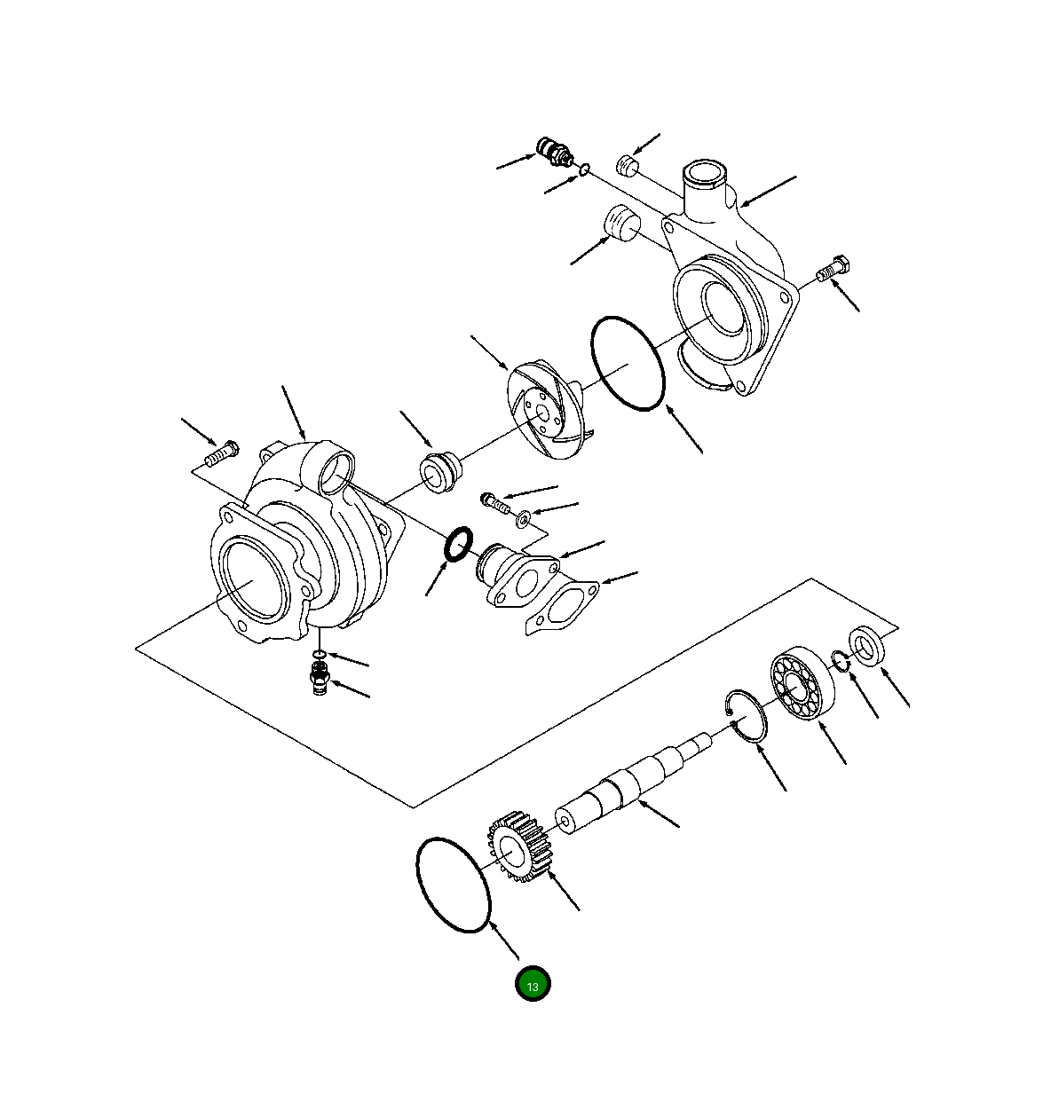 Кольцо уплотнительное (O-Ring) 1294 222 H1  Komatsu
