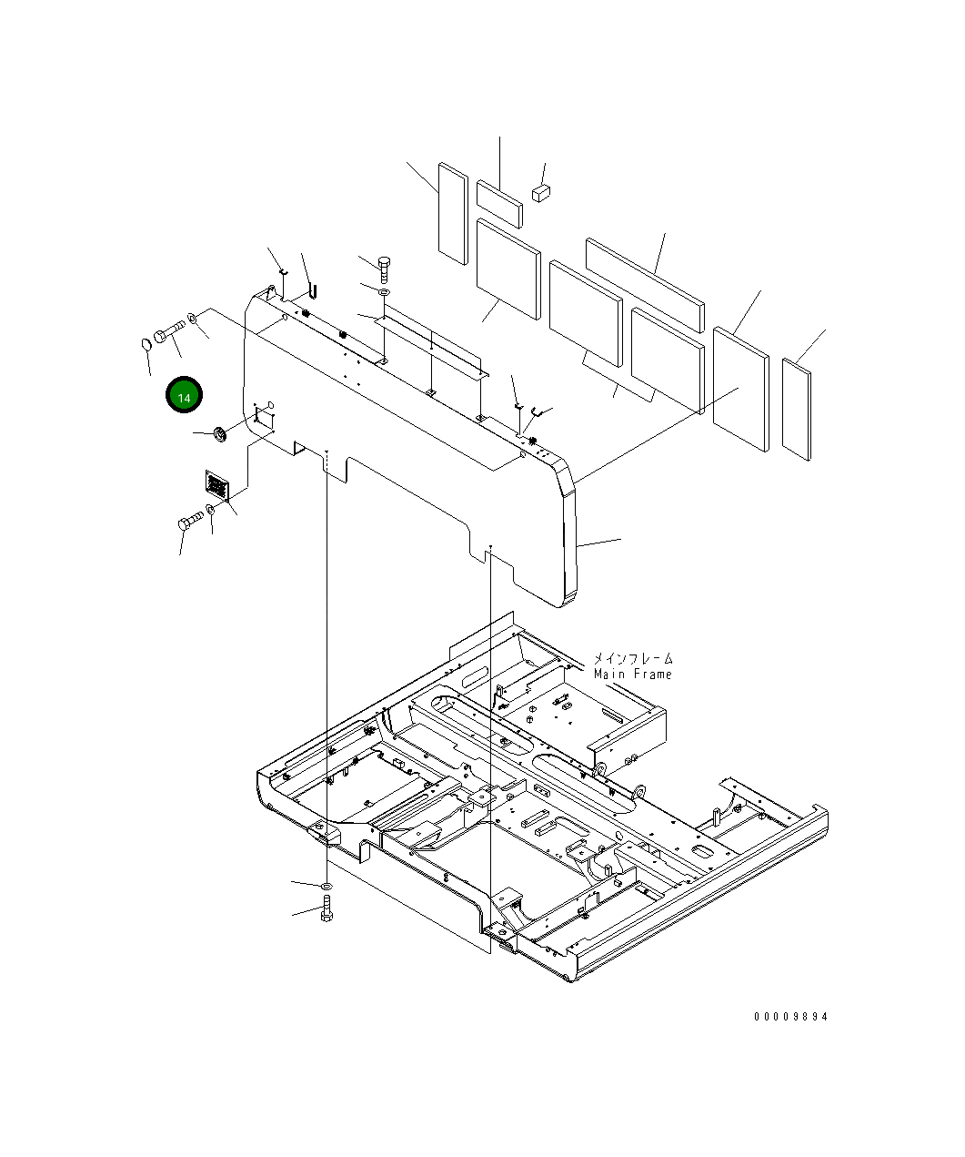 Болт 01017-51200 Komatsu