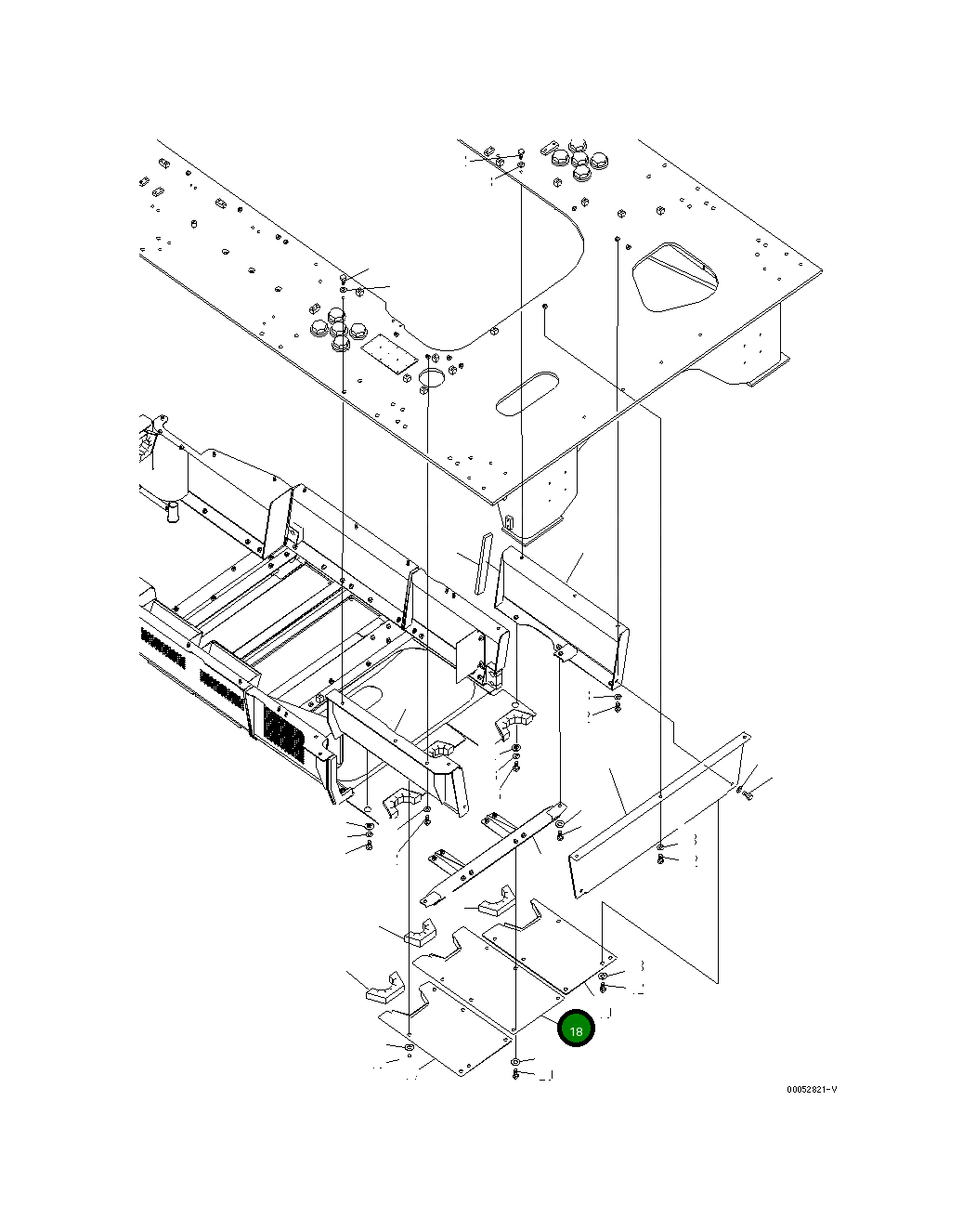 Крышка 21T-54-34991 Komatsu