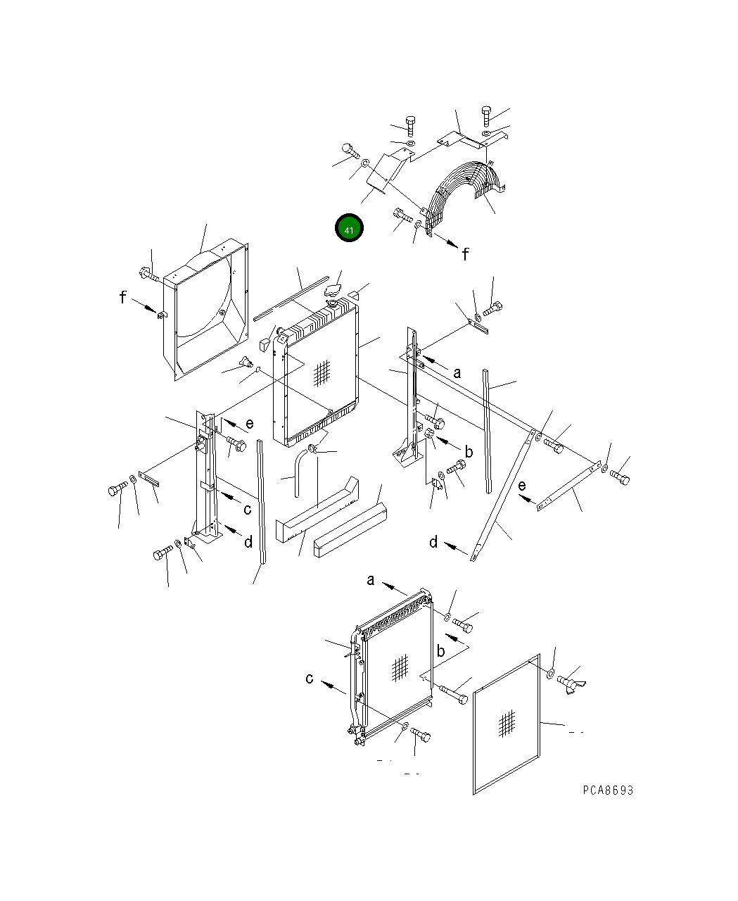 Крышка 203-03-61660 Komatsu