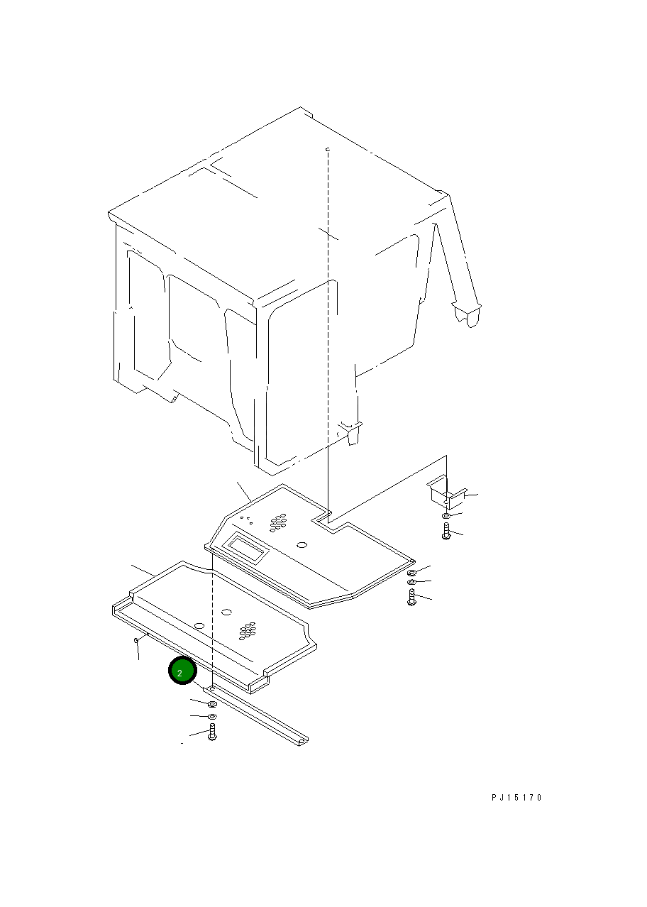 Крышка 154-979-5270 Komatsu