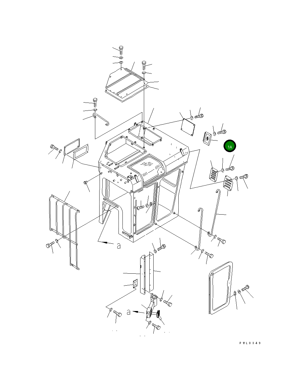 Крышка 196-911-1590 Komatsu