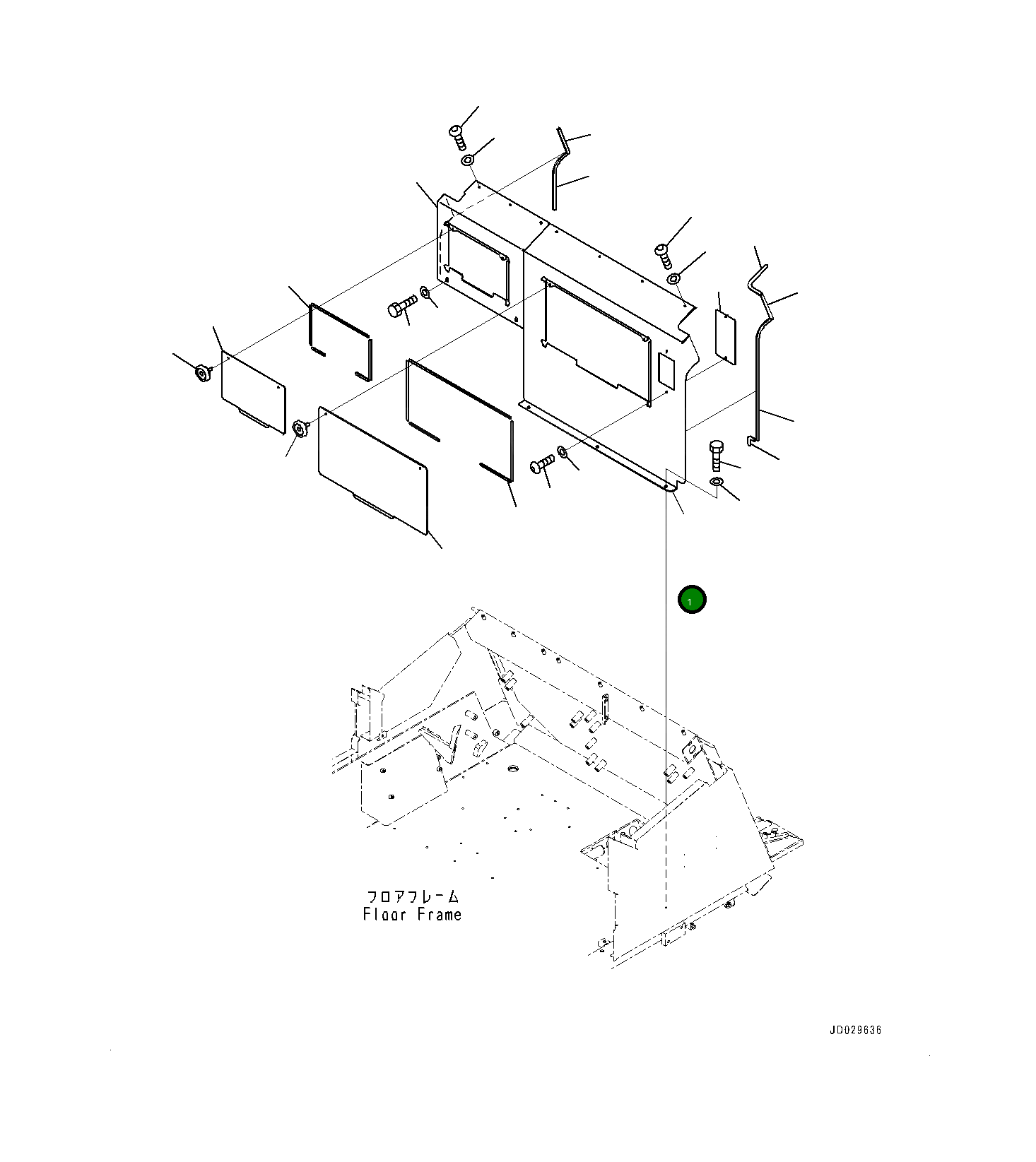 Крышка 561-06-86113 Komatsu