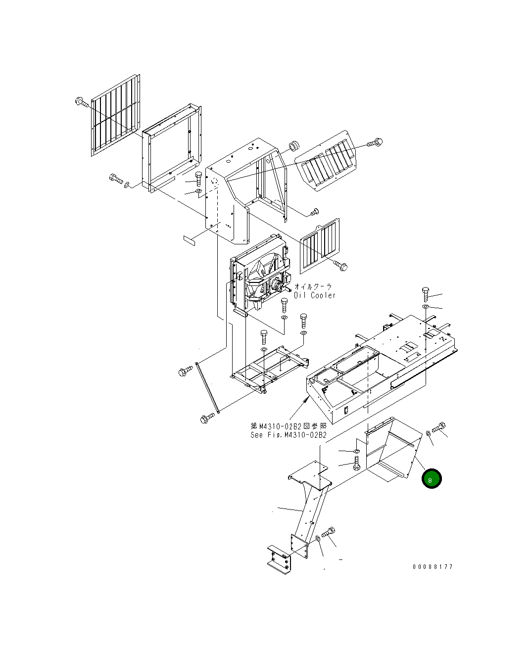 Крышка 427-S05-5190 Komatsu