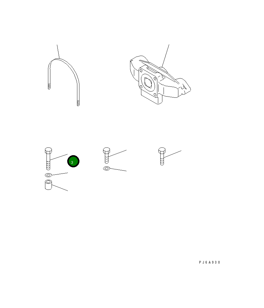 Болт 01010-E1245 Komatsu