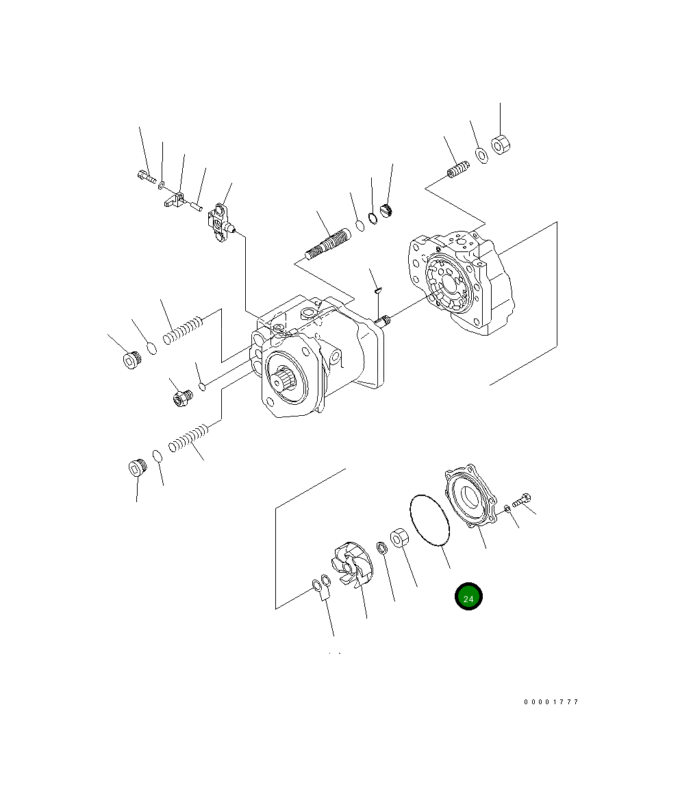 Кольцо уплотнительное (O-Ring) 708-1H-32530 Komatsu