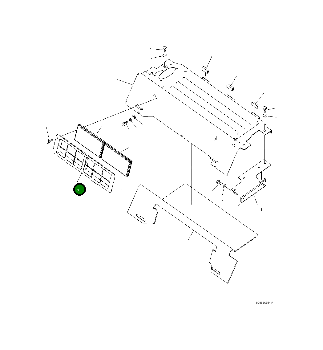 Крышка 20Y-53-16680 Komatsu