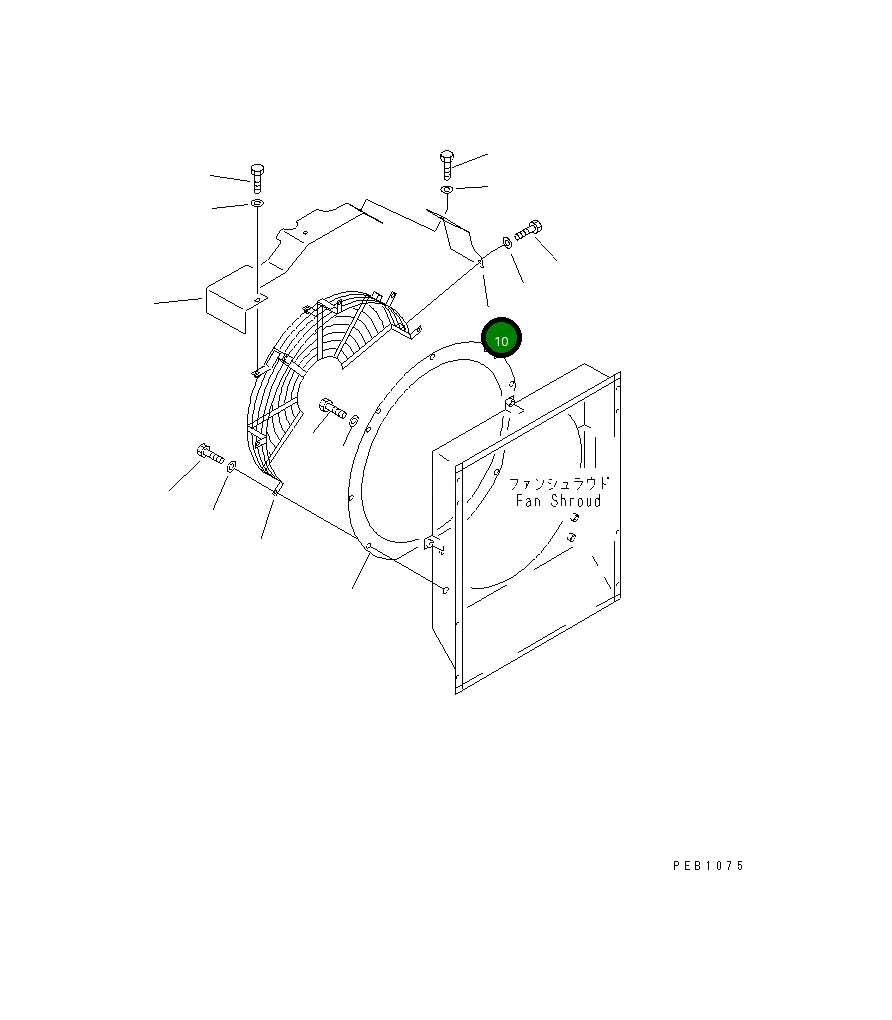 Крышка 20Y-03-21540 Komatsu