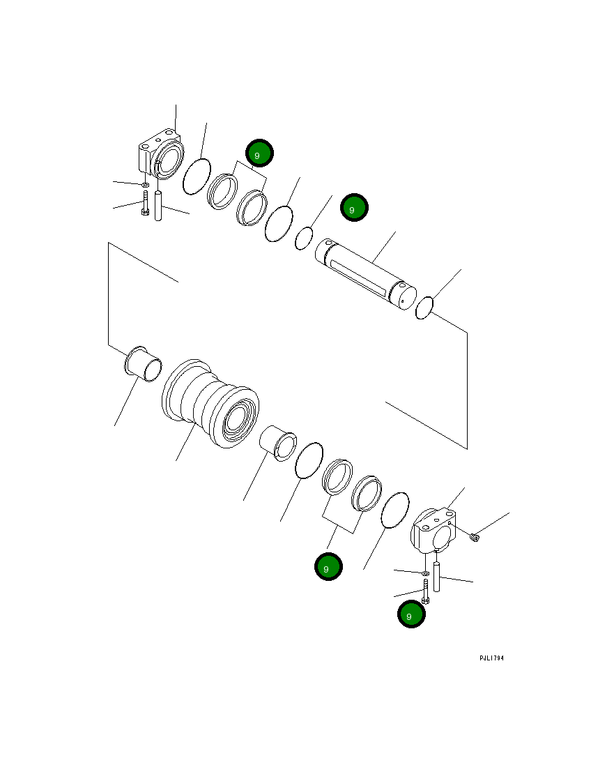 Кольцо уплотнительное (O-Ring) 154-27-12240 Komatsu