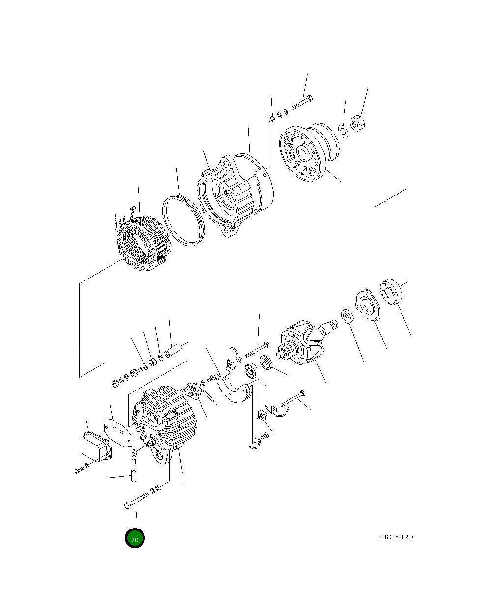 Болт KD0-0274-06652 Komatsu