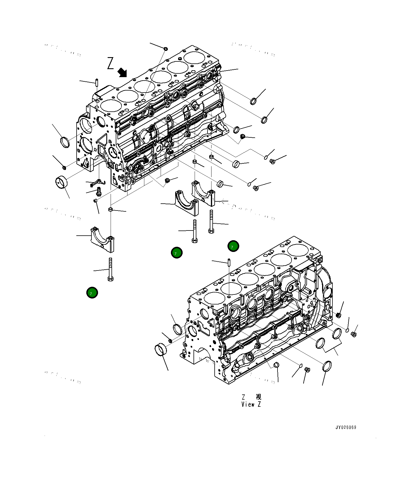 Болт 6732211611 Komatsu
