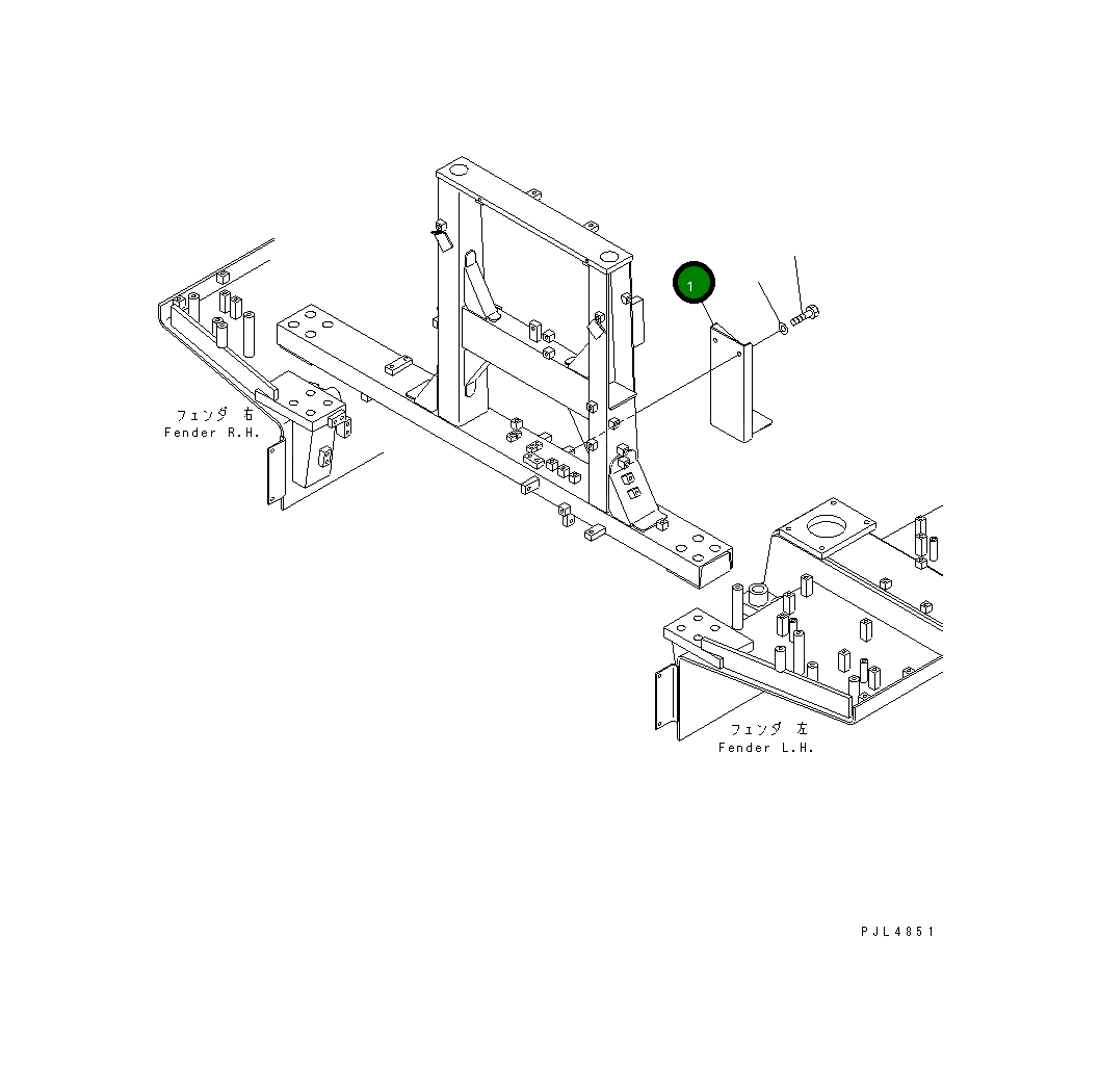 Крышка 198-49-51380  Komatsu