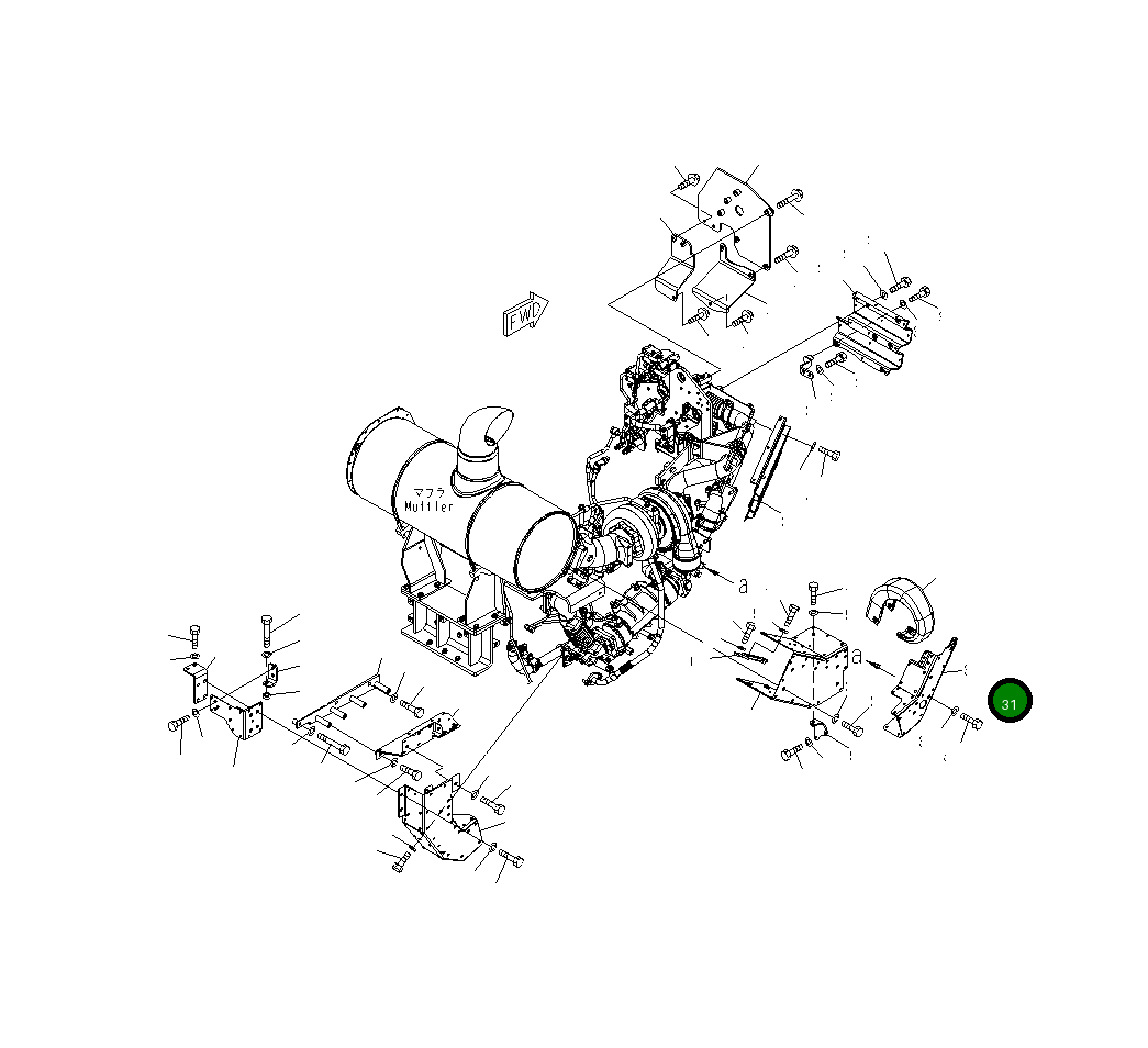Крышка 6261-11-8790  Komatsu
